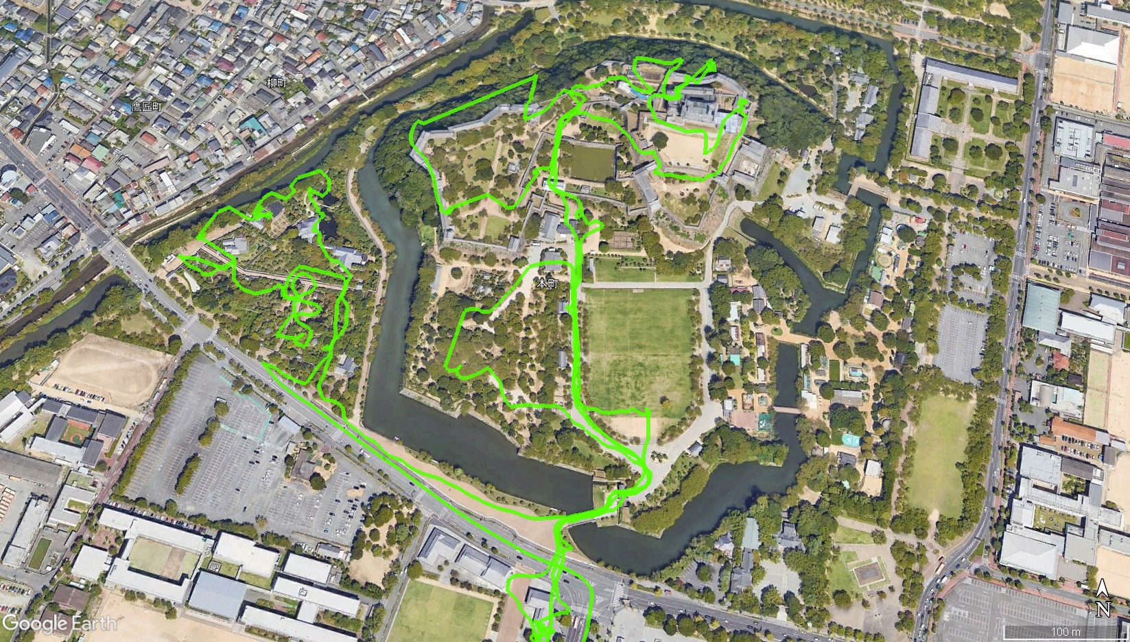 姫路城でのルート