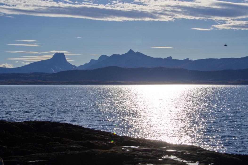 晴れていると山がきれいに見える